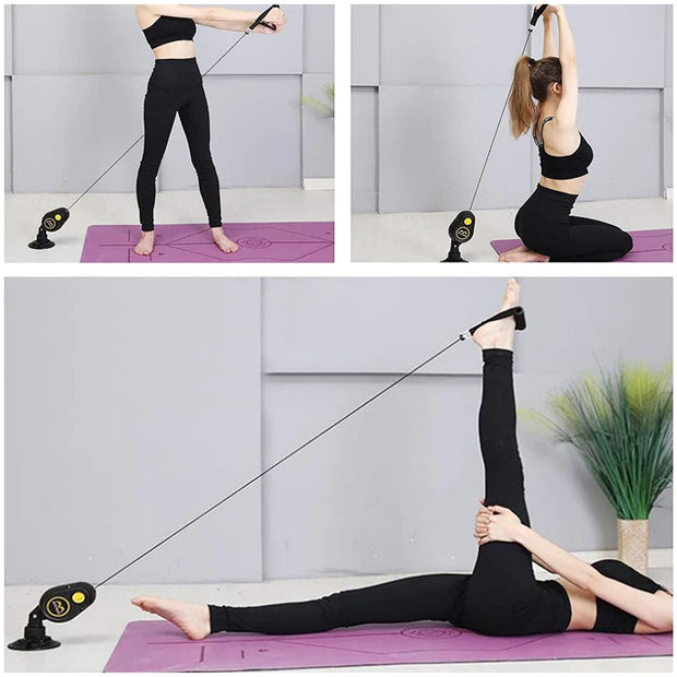 1pc Arm Resistance Rope Rally Fitness Equipment Rope Trainer Pilates Fitness Home Suction Cup Stretcher Chest Muscle Exerciser