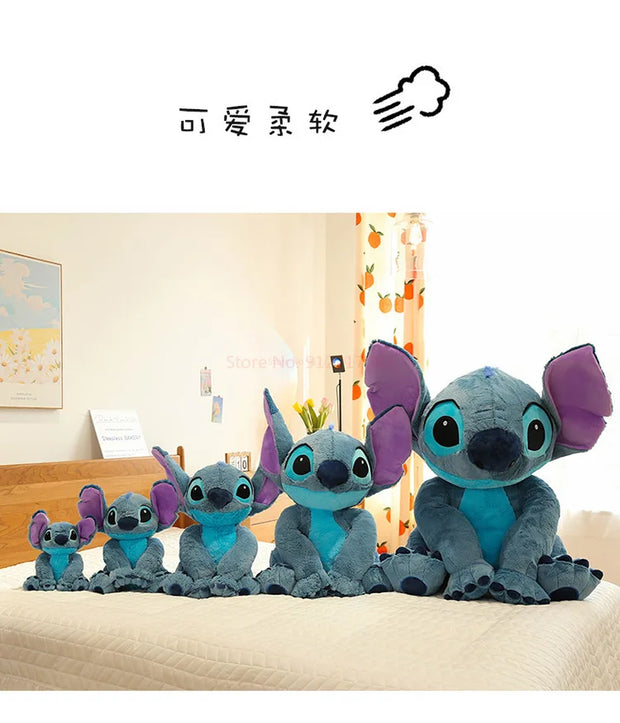 30/45/60/80/110cm Disney Anime Lilo &Stitch Plush Toy Cartoon Cute Angel Stich Animal Peluche Figura Kids Stuffed Plush Toy Gift