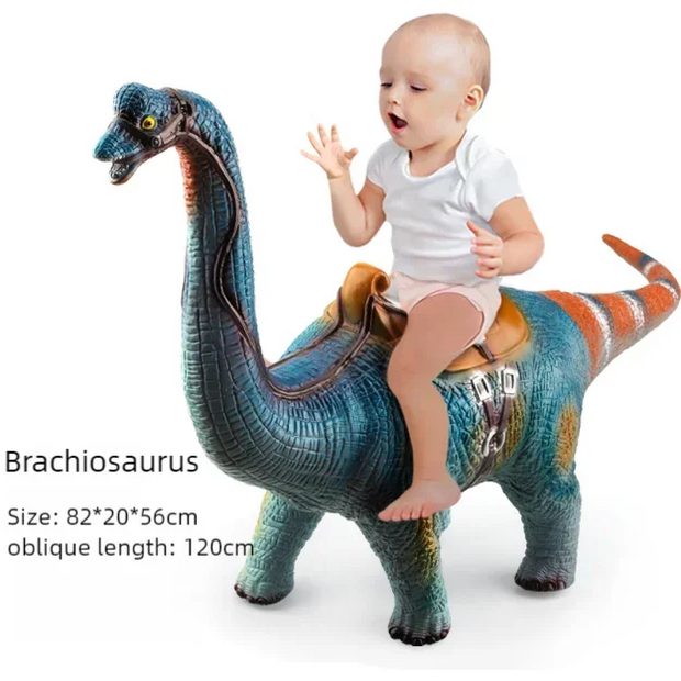 80cm Super Big Dinosaur Model Toys Big Mount T-Rex Brachiosaurus Jurass Soft Puppets Park Dinosaur Worlds Toy for Kids Boys Gift