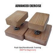 Wood Push Up Stand for Advanced Training Plank Support Handstands Wrist Arm Strength Exercise Fitness Home Gym Equipment