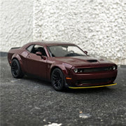 1:24 Dodge Challenger SRT Alloy Sports Car Model Diecasts Metal Toy Vehicles Car Model High Simulation Collection Kids Toy Gift