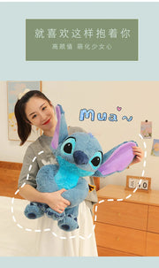 30/45/60/80/110cm Disney Anime Lilo &Stitch Plush Toy Cartoon Cute Angel Stich Animal Peluche Figura Kids Stuffed Plush Toy Gift