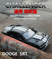 1:24 Dodge Challenger SRT Alloy Sports Car Model Diecasts Metal Toy Vehicles Car Model High Simulation Collection Kids Toy Gift