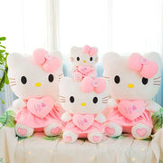 75cm Sanrio Kawaii Hello Kitty Plush Toy Pink Bow Dress Plushies Stuffed Animal Decoration Pillow Kids Birthday Christmas Gift