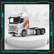 1: 64 Large Truck Front Simulated Transport Alloy Model Trailer White Classic Bruce Lee Perka Toy Boy Children'S Gift