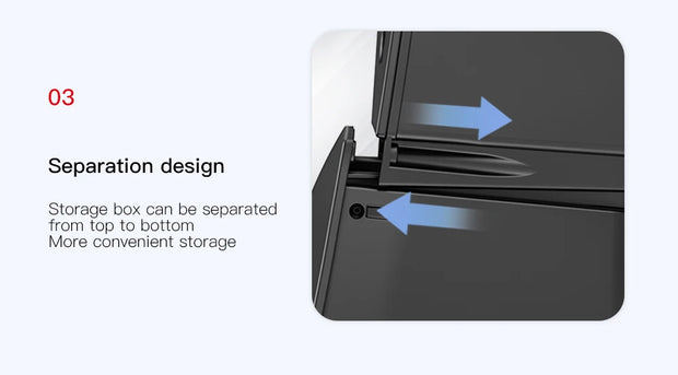 YZ For Tesla Rear 2023 Model Y Trunk Organizer Side Storage Box,Waterproof Odorless Garbage Bins Car Accessories