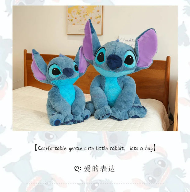 30/45/60/80/110cm Disney Anime Lilo &Stitch Plush Toy Cartoon Cute Angel Stich Animal Peluche Figura Kids Stuffed Plush Toy Gift