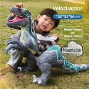 80cm Super Big Dinosaur Model Toys Big Mount T-Rex Brachiosaurus Jurass Soft Puppets Park Dinosaur Worlds Toy for Kids Boys Gift