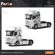 1: 64 Large Truck Front Simulated Transport Alloy Model Trailer White Classic Bruce Lee Perka Toy Boy Children'S Gift