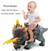 80cm Super Big Dinosaur Model Toys Big Mount T-Rex Brachiosaurus Jurass Soft Puppets Park Dinosaur Worlds Toy for Kids Boys Gift