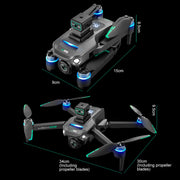 2024 S159 GPS PRO Drone 5G 8K HD Aerial Photography Dual-Camera Dron with Screen Omnidirectional Obstacle Avoidance Drone RC Toy