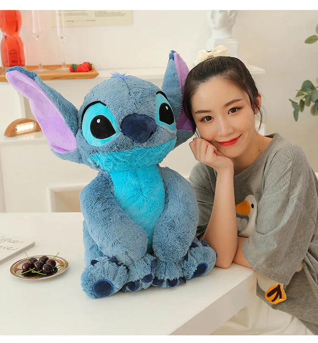 30/45/60/80/110cm Disney Anime Lilo &Stitch Plush Toy Cartoon Cute Angel Stich Animal Peluche Figura Kids Stuffed Plush Toy Gift