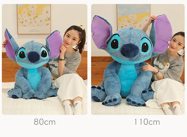 30/45/60/80/110cm Disney Anime Lilo &Stitch Plush Toy Cartoon Cute Angel Stich Animal Peluche Figura Kids Stuffed Plush Toy Gift