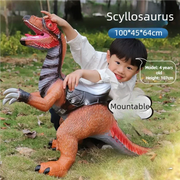 80cm Super Big Dinosaur Model Toys Big Mount T-Rex Brachiosaurus Jurass Soft Puppets Park Dinosaur Worlds Toy for Kids Boys Gift